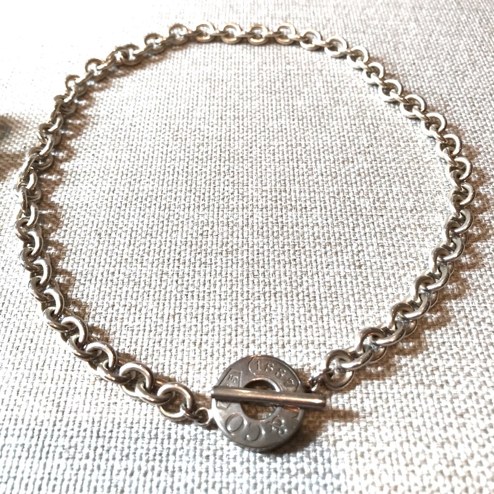 Retired Tiffany & CO 1837 Toggle Necklace